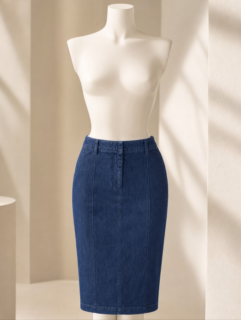 Denim RW&CO Pencil Skirt With Stretch. Like New!